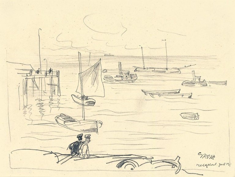 This picture shows the following artwork: Emil Nolde. „Rote Mohn-Blüten“. Circa 1935/40.