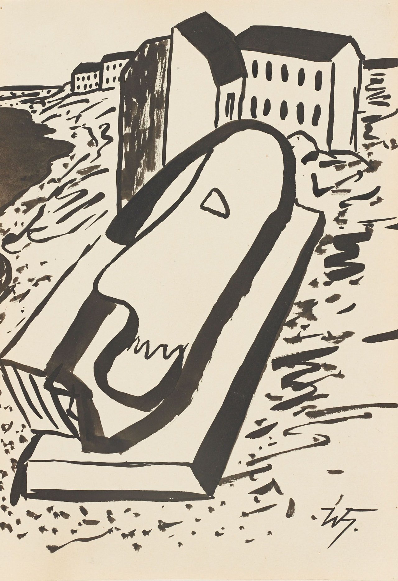Auf diesem Bild ist das folgende Kunstwerk zu sehen: Werner Heldt. „Stilleben“. 1949.