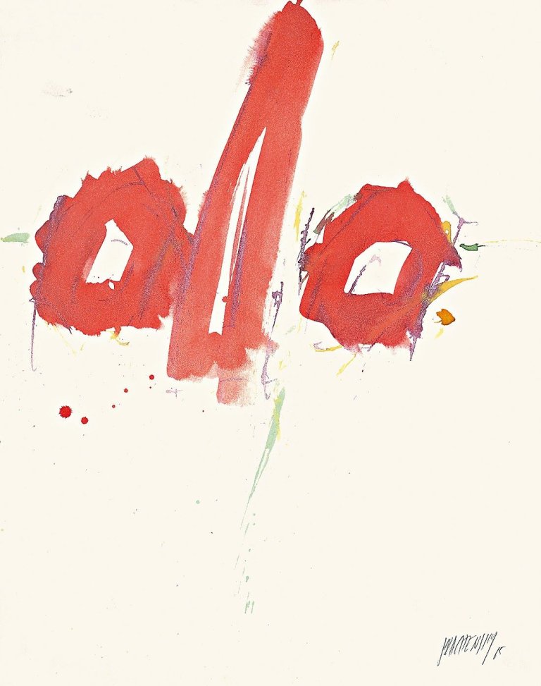 Auf diesem Bild ist das folgende Kunstwerk zu sehen: Markus Prachensky. Ohne Titel. 1965.