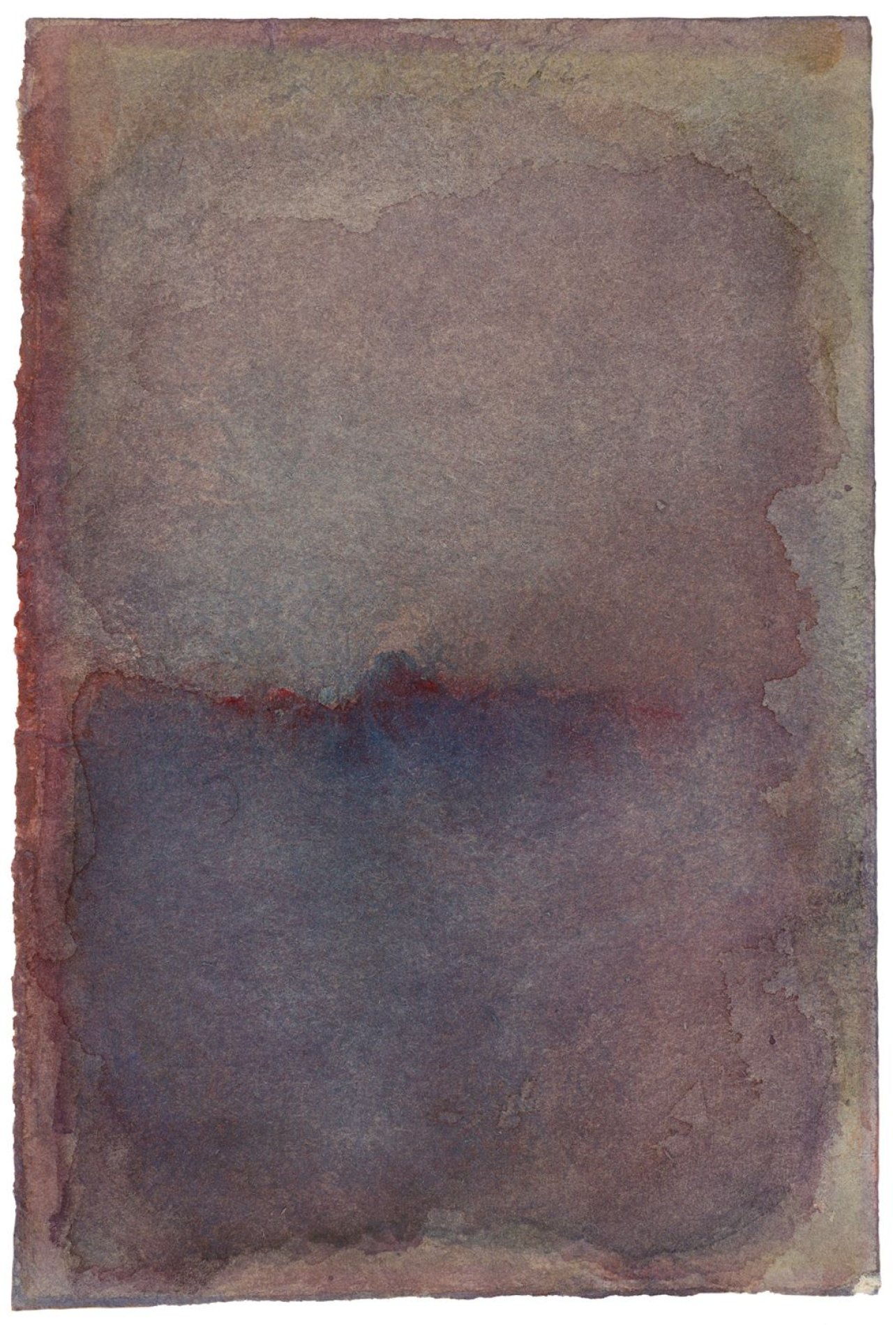 Auf diesem Bild ist das folgende Kunstwerk zu sehen: Gotthard Graubner. Ohne Titel. 1960.