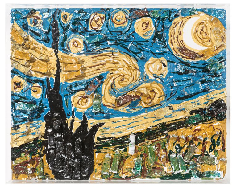Auf diesem Bild ist das folgende Kunstwerk zu sehen:  Arman. Ohne Titel. 1995.
