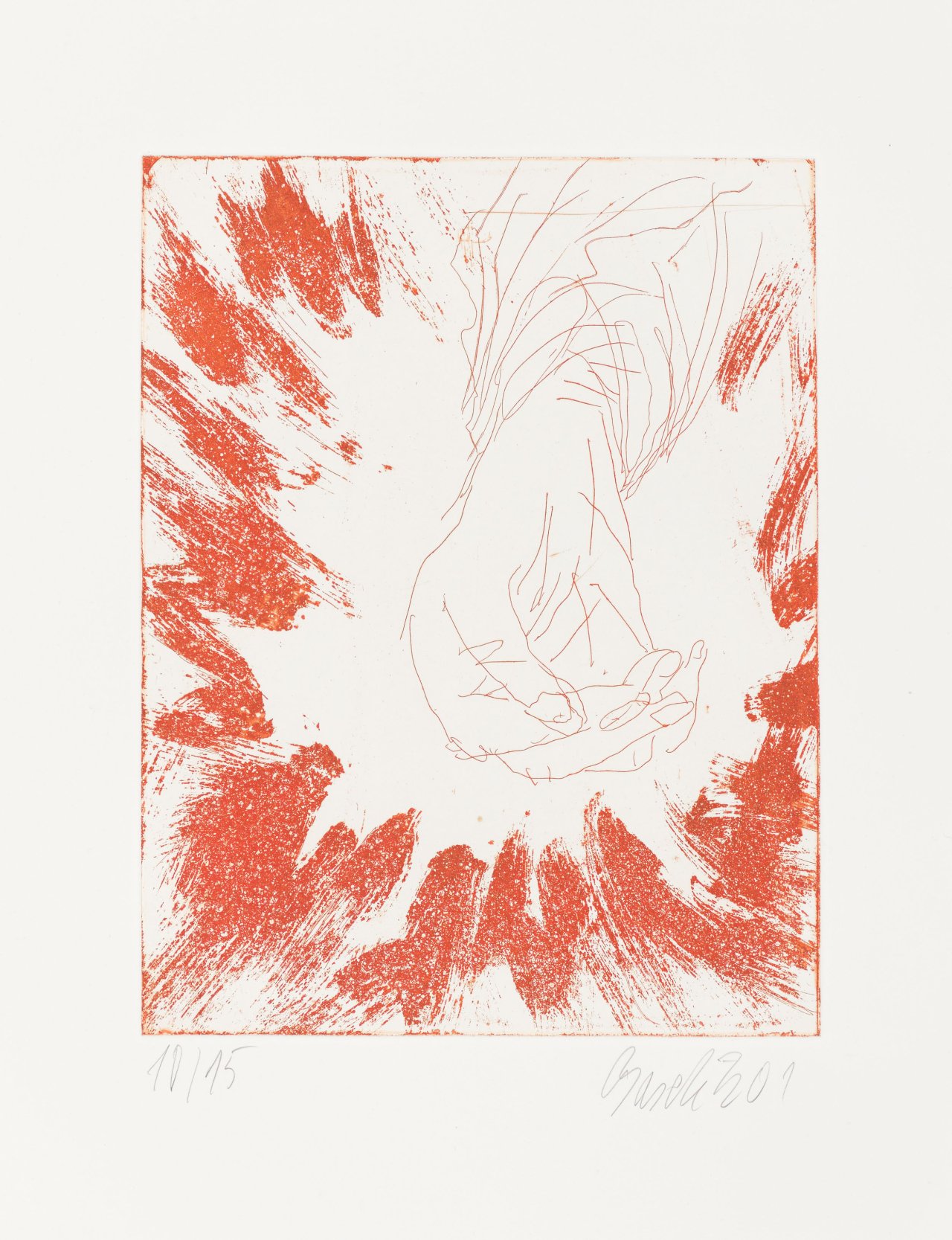 This picture shows the following artwork: Georg Baselitz. Hand. 2001.