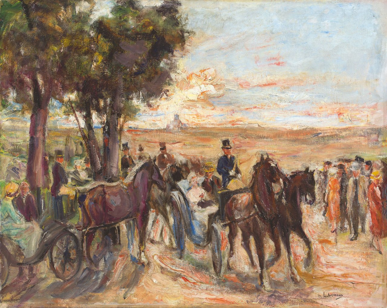 This picture shows the following artwork: Max Liebermann. ”Corso auf dem Monte Pincio in Rom”. 1930-32.