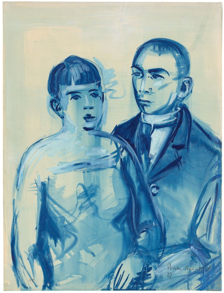Auf diesem Bild ist das folgende Kunstwerk zu sehen: Anton Räderscheidt. Paar. 1927.