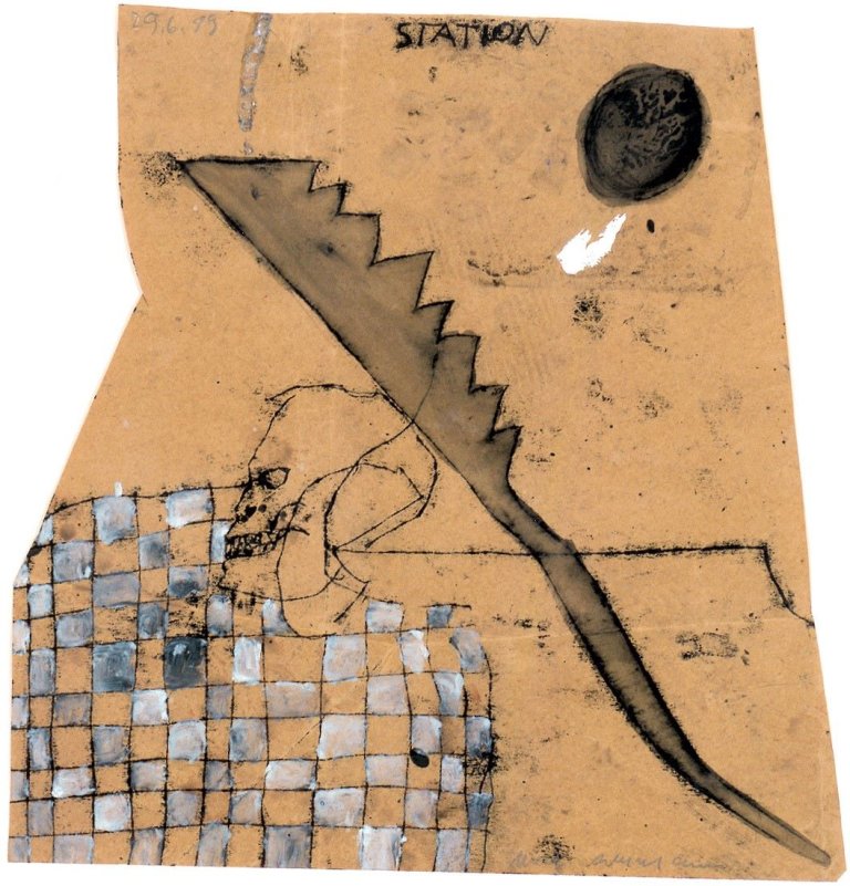 Auf diesem Bild ist das folgende Kunstwerk zu sehen: Max Neumann. „STATION“. 1989.
