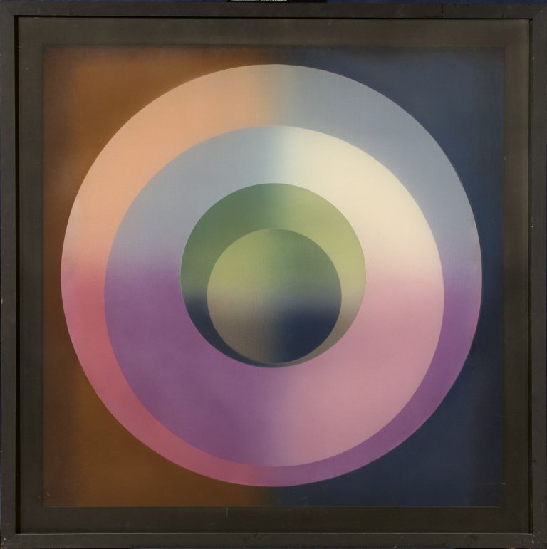 Auf diesem Bild ist das folgende Kunstwerk zu sehen: Xanti Schawinsky. Inversal (SP 542). 1977.