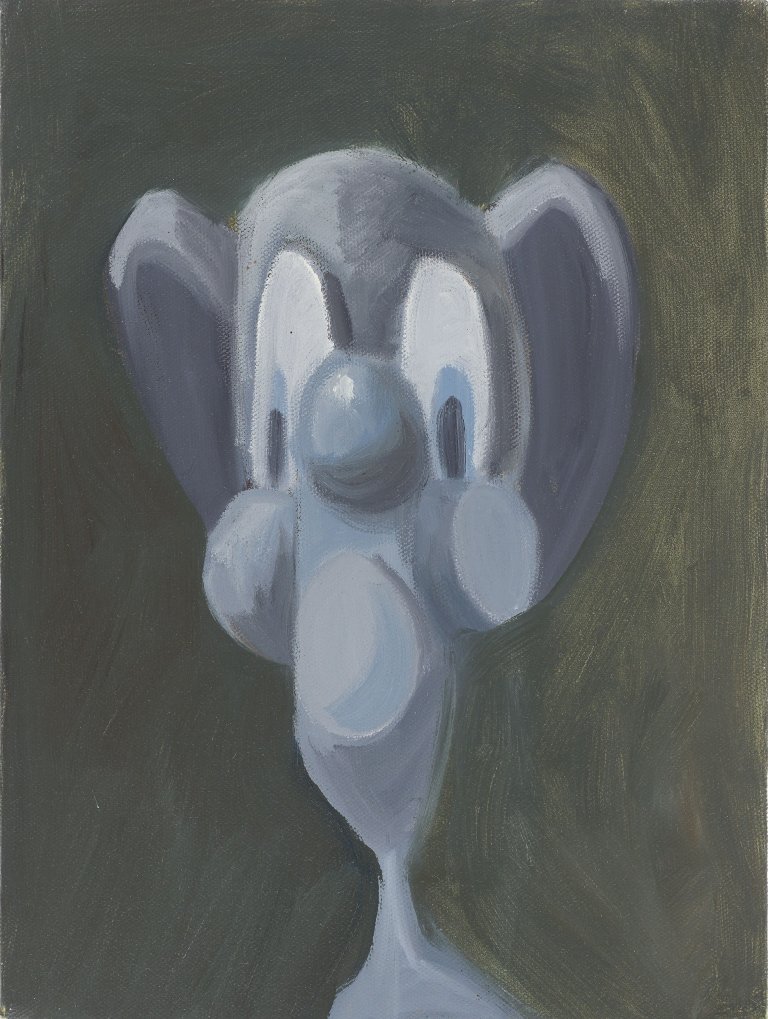 Auf diesem Bild ist das folgende Kunstwerk zu sehen: George Condo. Monochromatic Portrait. 1996.