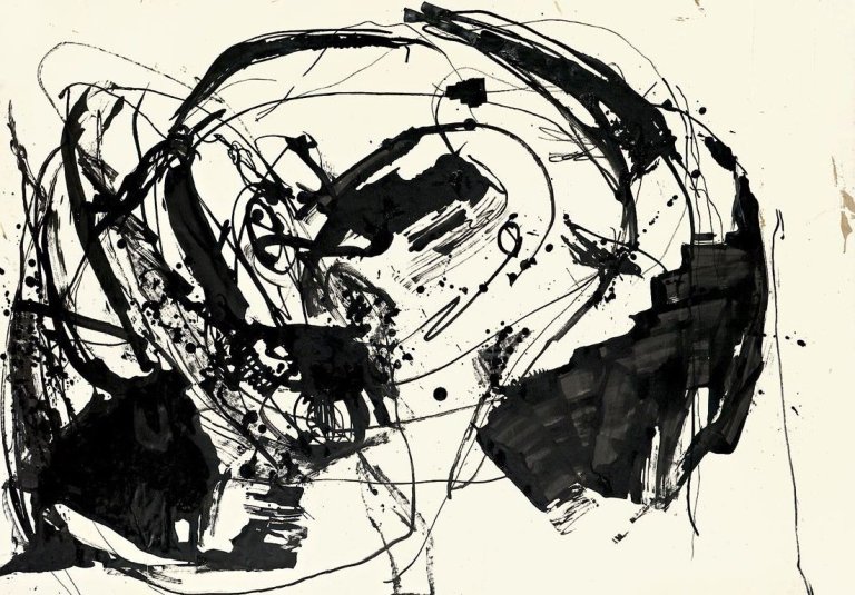 Auf diesem Bild ist das folgende Kunstwerk zu sehen: Uwe Lausen. Ohne Titel. 1961.