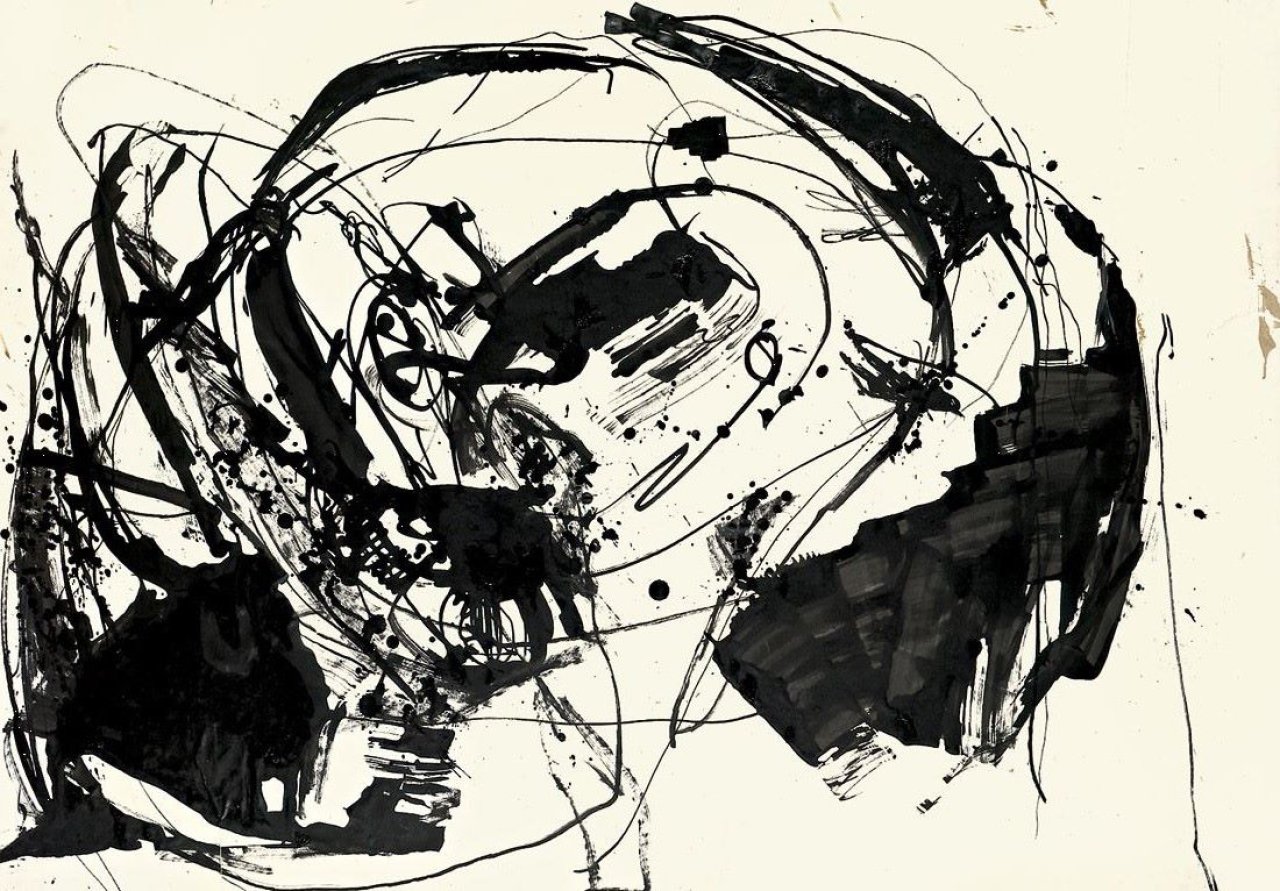 Auf diesem Bild ist das folgende Kunstwerk zu sehen: Uwe Lausen. Ohne Titel. 1961.