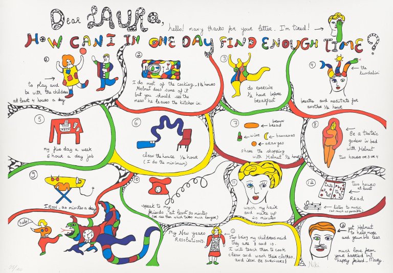 Auf diesem Bild ist das folgende Kunstwerk zu sehen: Niki de Saint Phalle. „Dear Laura“. 1980.
