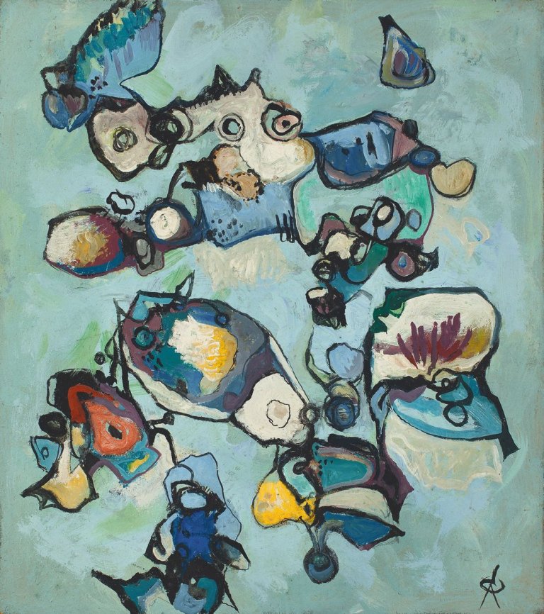 Auf diesem Bild ist das folgende Kunstwerk zu sehen: Rolf Cavael. „69/Ja9“. 1969.