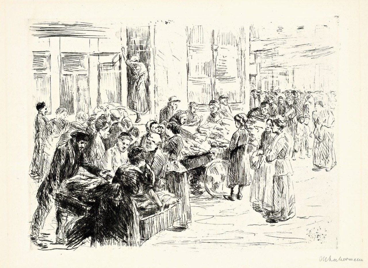 This picture shows the following artwork: Max Liebermann. „Judenstrasse“. 1909.