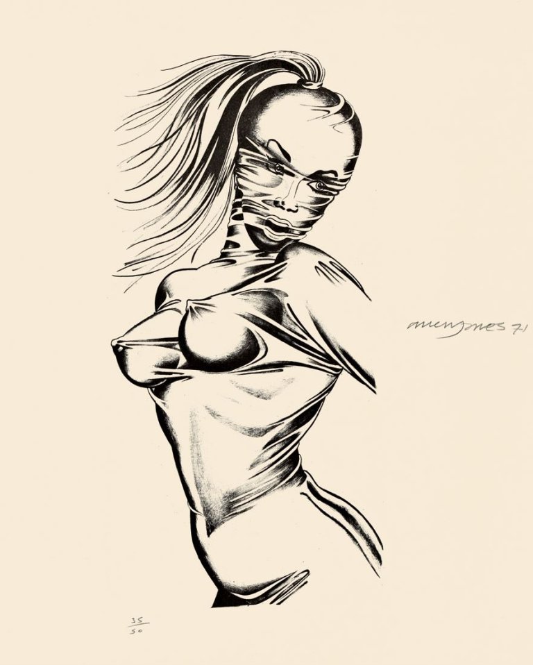 Auf diesem Bild ist das folgende Kunstwerk zu sehen: Allen Jones. „Häxli“. 1971.