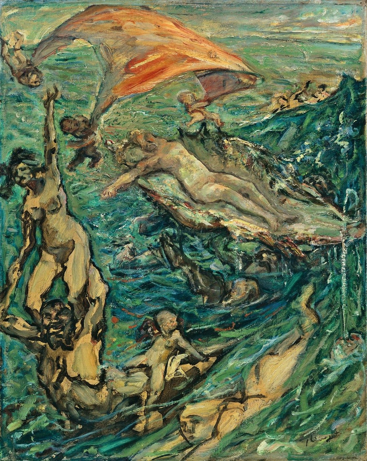 This picture shows the following artwork: Max Slevogt. Geburt der Venus III. 1926.