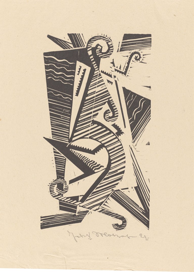 Auf diesem Bild ist das folgende Kunstwerk zu sehen: Johannes Molzahn. „Opus XXXIII“. 1921.