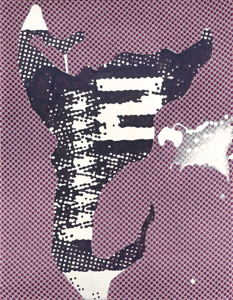 Auf diesem Bild ist das folgende Kunstwerk zu sehen: Sigmar Polke. Ohne Titel. 1993.