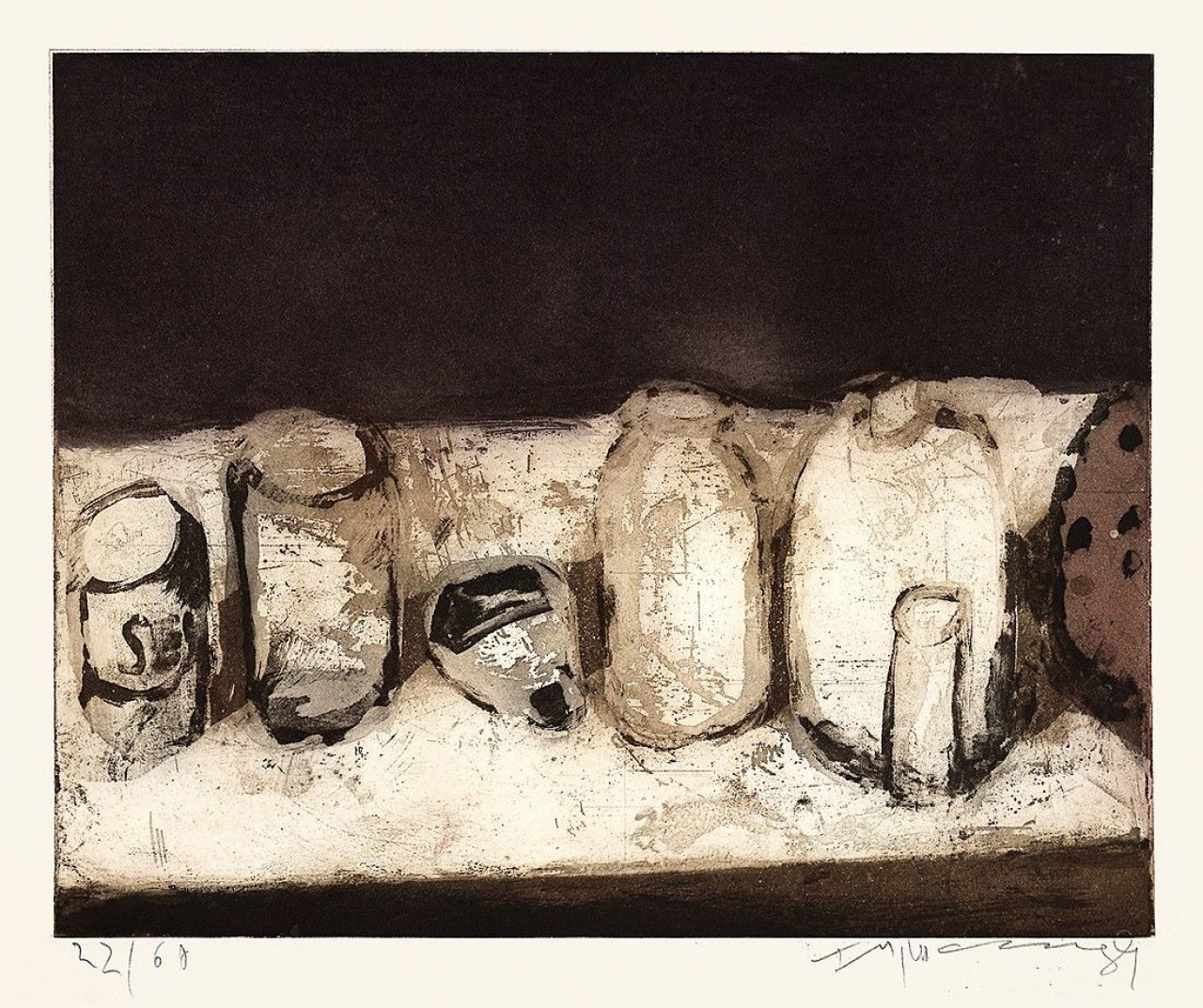 Auf diesem Bild ist das folgende Kunstwerk zu sehen: Klaus Fußmann. „Stilleben“. 1989.