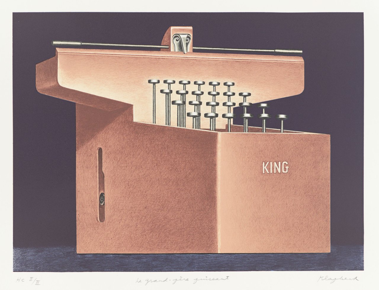 This picture shows the following artwork: Konrad Klapheck. 
