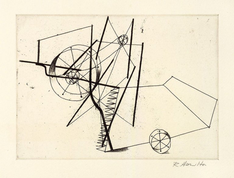 Auf diesem Bild ist das folgende Kunstwerk zu sehen: Richard Hamilton. „Reaper“. 1949/77.