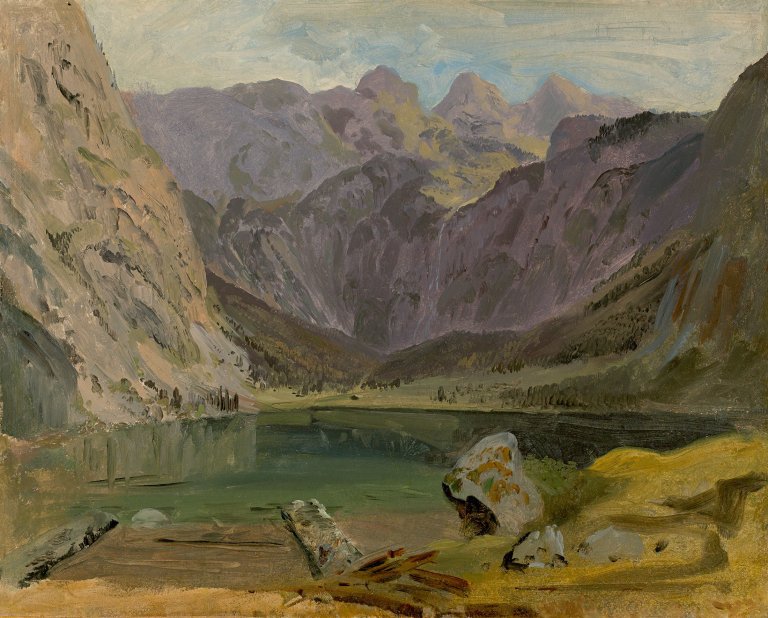 Auf diesem Bild ist das folgende Kunstwerk zu sehen: Heinrich Bürkel. Hintersee.