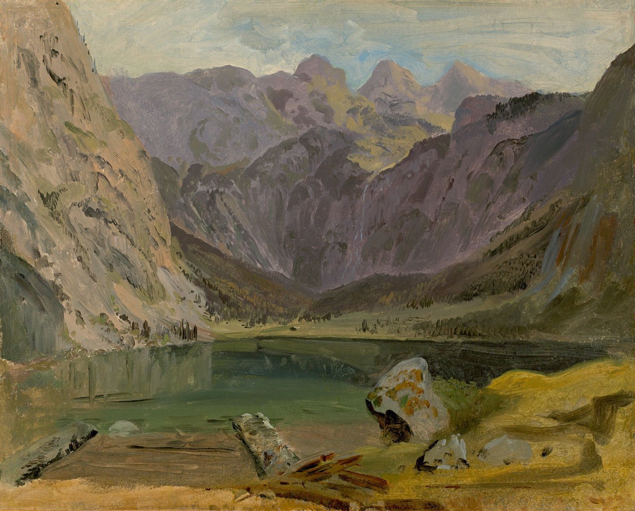 Auf diesem Bild ist das folgende Kunstwerk zu sehen: Heinrich Bürkel. Hintersee.