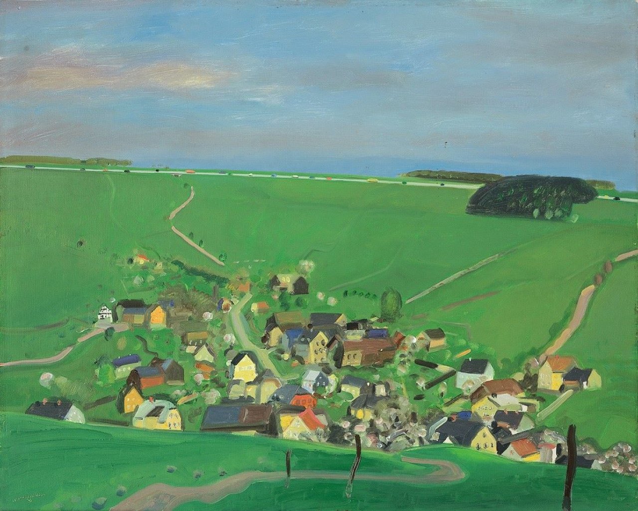Auf diesem Bild ist das folgende Kunstwerk zu sehen: Wolfgang Mattheuer. „Schneidenbach“. 1970.