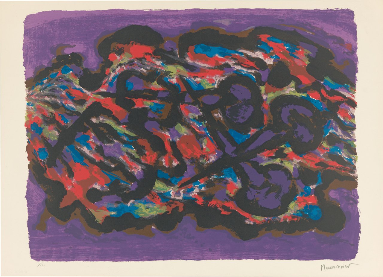 Auf diesem Bild ist das folgende Kunstwerk zu sehen: Alfred Manessier. „Alléluia“ / „Les 3 Clous“. 1965/1966.