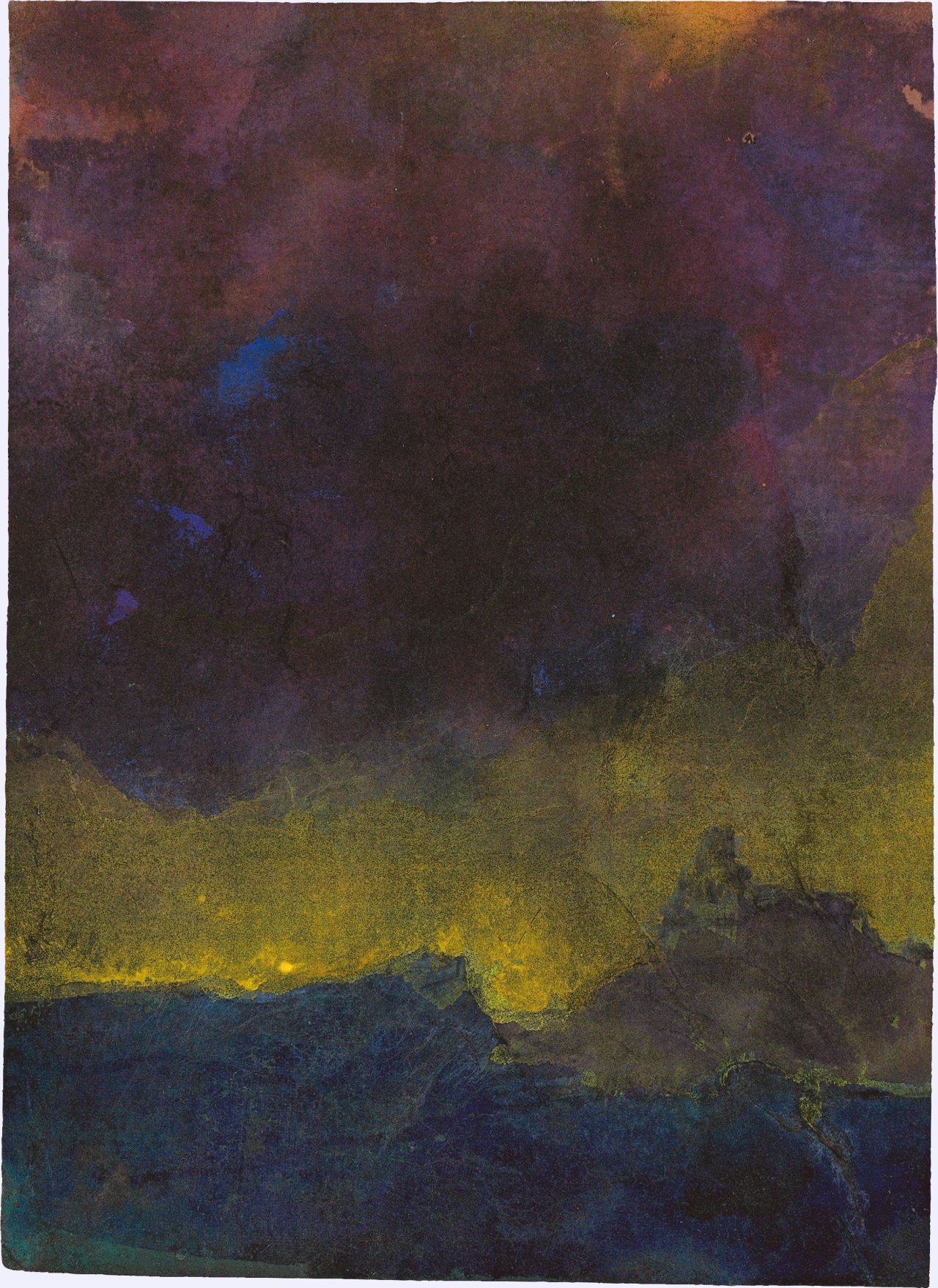This picture shows the following artwork: Emil Nolde. ”Dämmerstunde”.