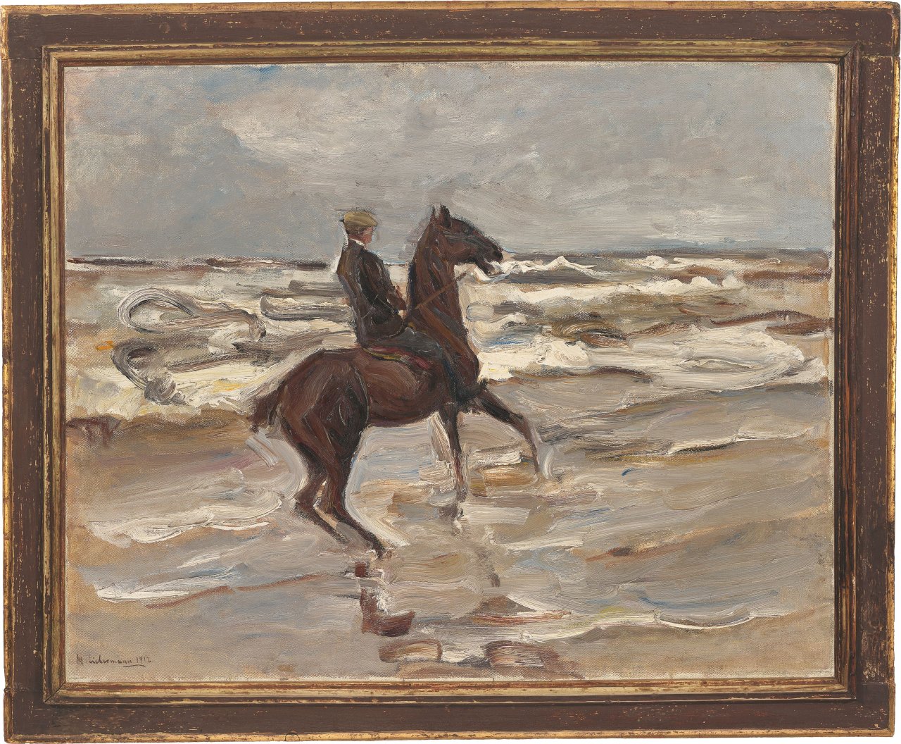 This picture shows the following artwork: Max Liebermann. ”Reiter am Meer nach rechts”. 1912.