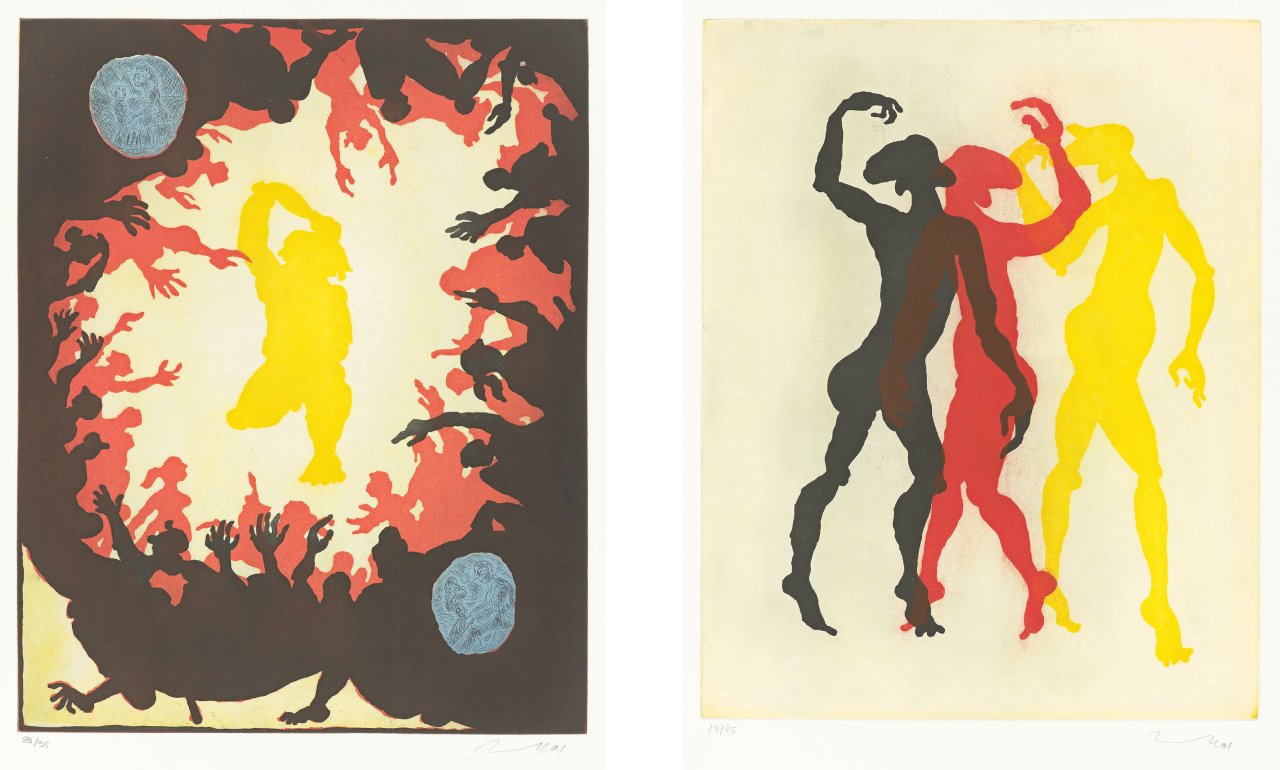 This picture shows the following artwork: Jörg Immendorff. Untitled. 2001.