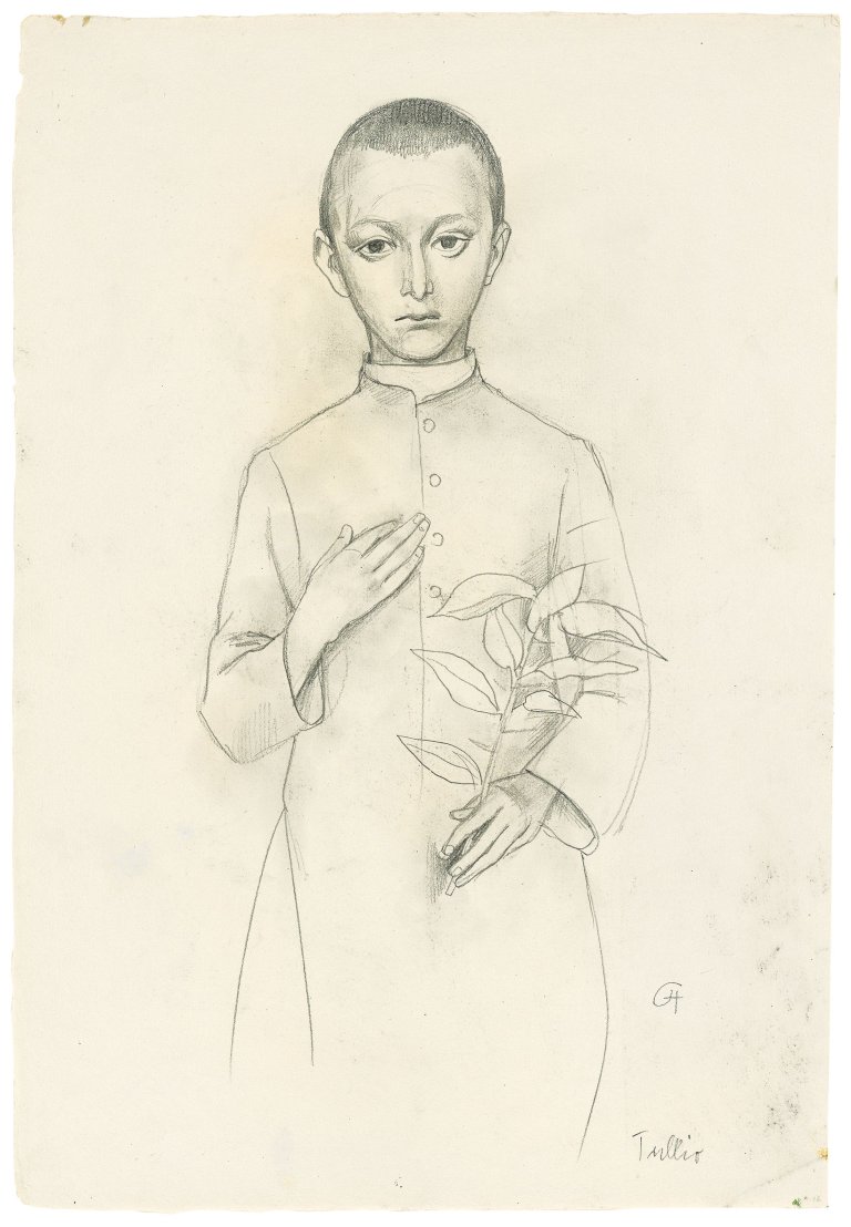 Auf diesem Bild ist das folgende Kunstwerk zu sehen: Karl Hofer. „Tullio“. Vor 1925.