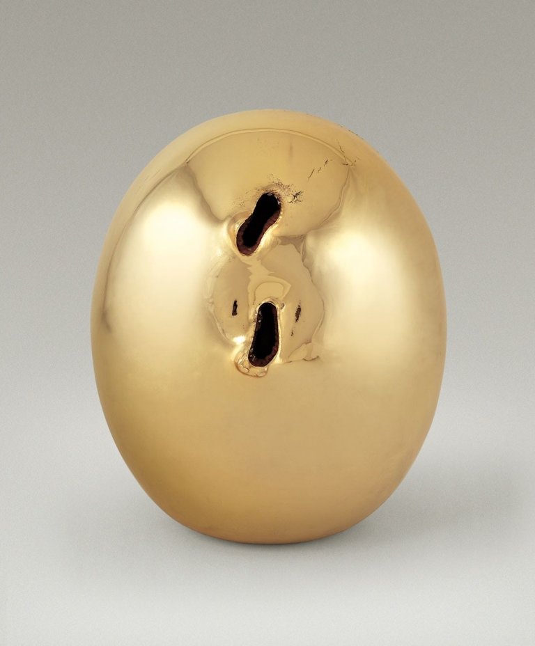 Auf diesem Bild ist das folgende Kunstwerk zu sehen: Lucio Fontana. „Concetto Spaziale (Natura)“. 1967.