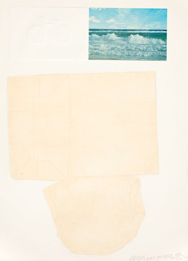 Auf diesem Bild ist das folgende Kunstwerk zu sehen: Robert Rauschenberg. „The Tramp“. 1974.