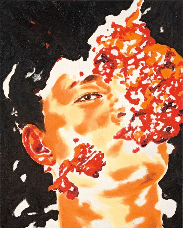 Auf diesem Bild ist das folgende Kunstwerk zu sehen: Norbert Bisky. Ausbruch. 2007.