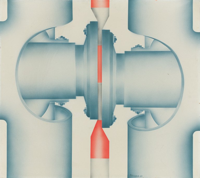 Auf diesem Bild ist das folgende Kunstwerk zu sehen: Werner Matthias Pelzer. „Die dritte Möglichkeit“. 1969.