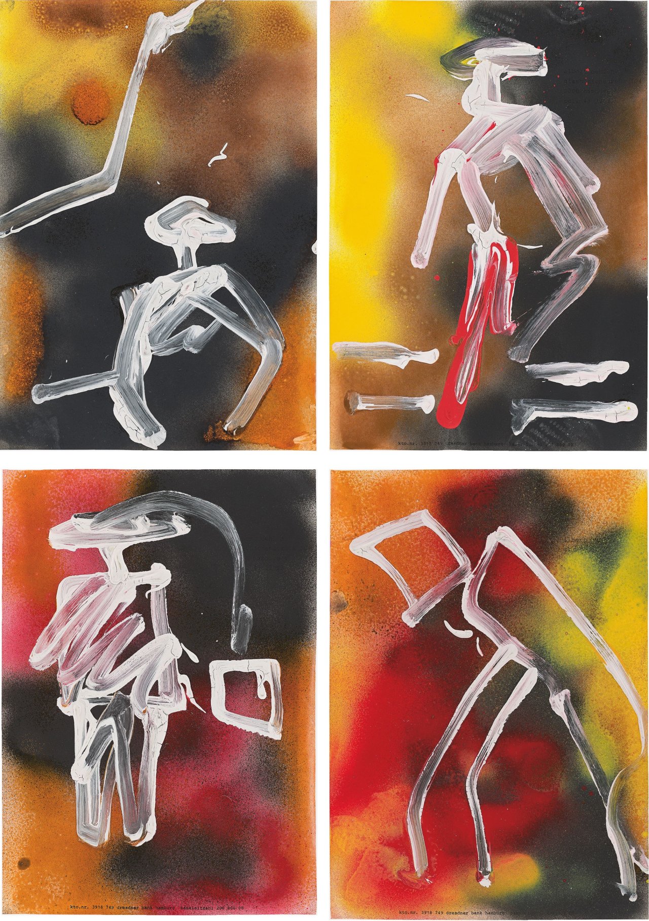 Auf diesem Bild ist das folgende Kunstwerk zu sehen: Albert Oehlen. Ohne Titel. 1981.