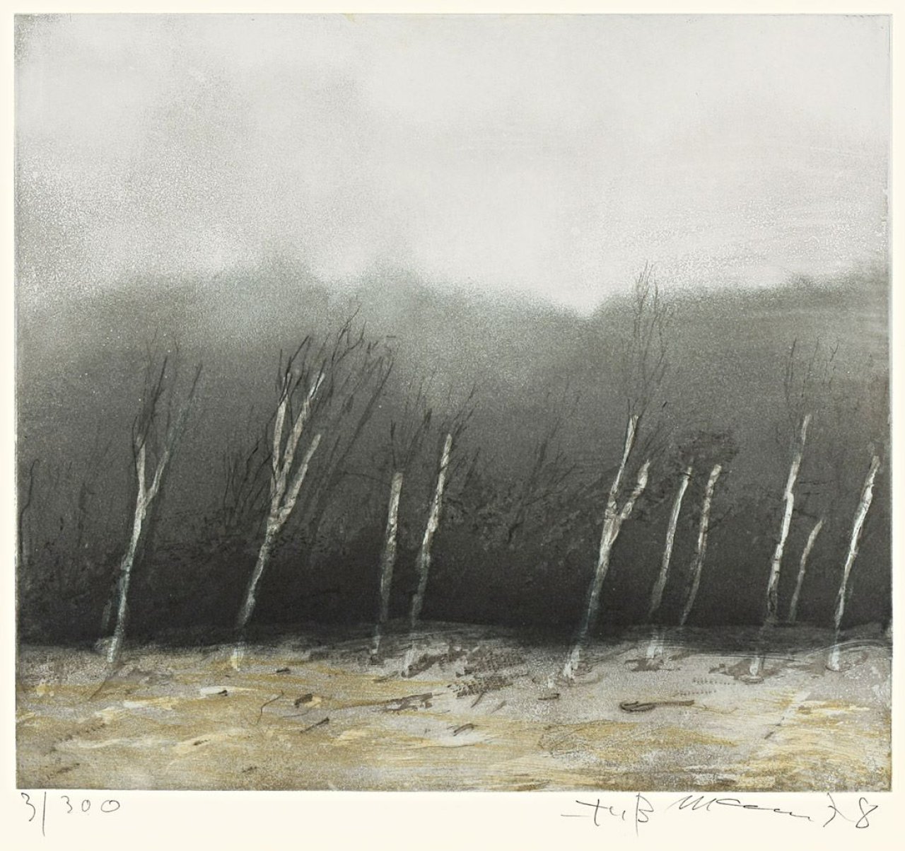 This picture shows the following artwork: Klaus Fußmann. „Regen“. 1978.