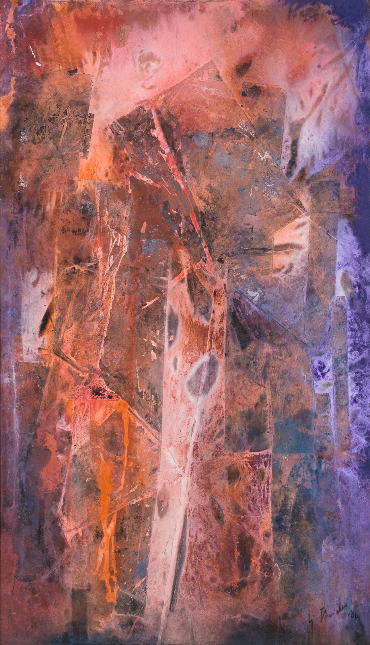 This picture shows the following artwork: Fred Thieler. „Ohne Titel“. 1966.