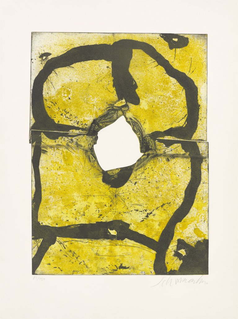 Auf diesem Bild ist das folgende Kunstwerk zu sehen: Emil Schumacher. Ohne Titel. 1972.