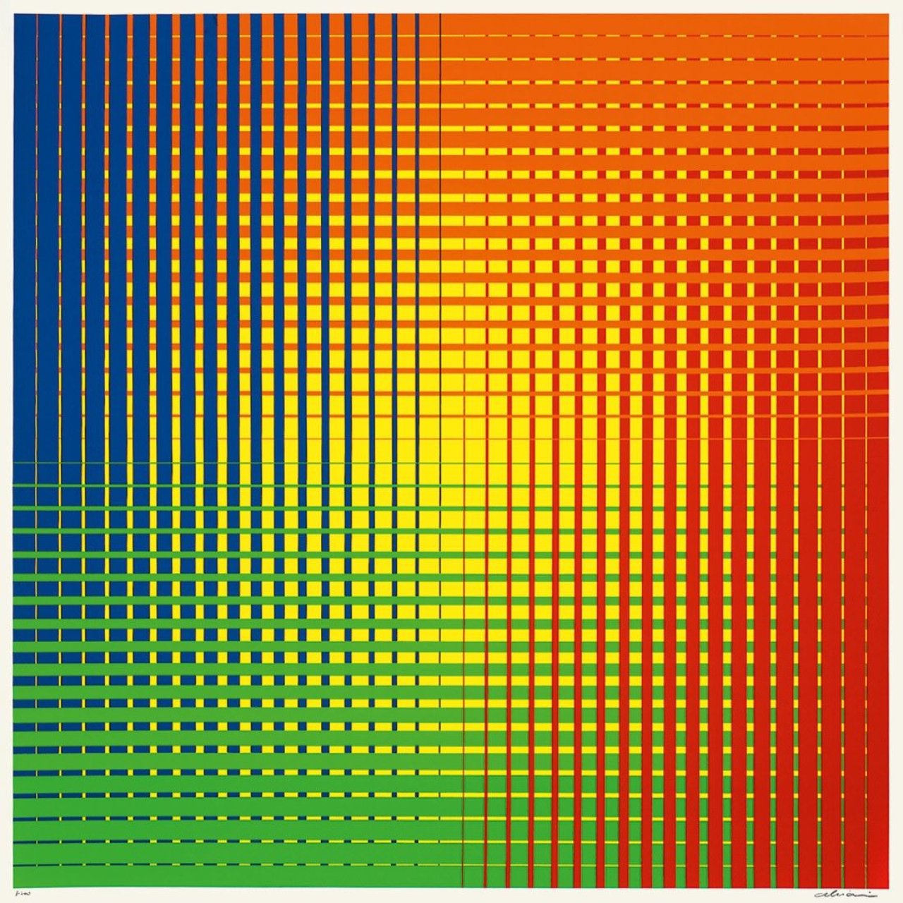 Auf diesem Bild ist das folgende Kunstwerk zu sehen: Getulio Alviani. „AL II/21“ / „AL I/20“ / „AL III/22“. 1973.