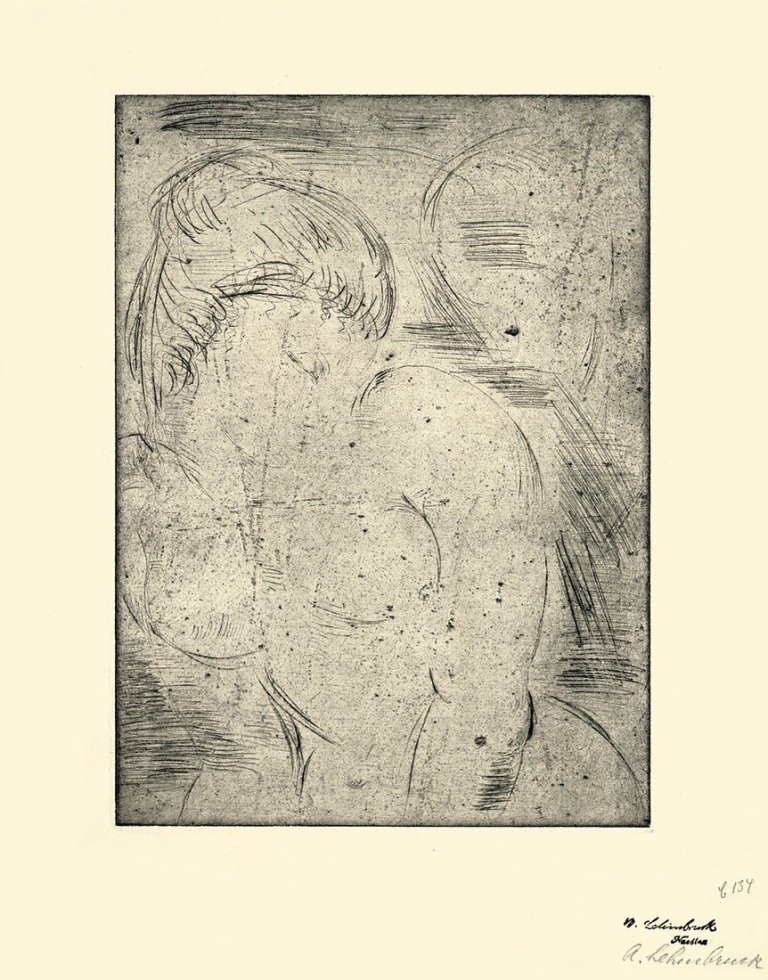 Auf diesem Bild ist das folgende Kunstwerk zu sehen: Wilhelm Lehmbruck. „Der Traum des Weibes“. 1914.