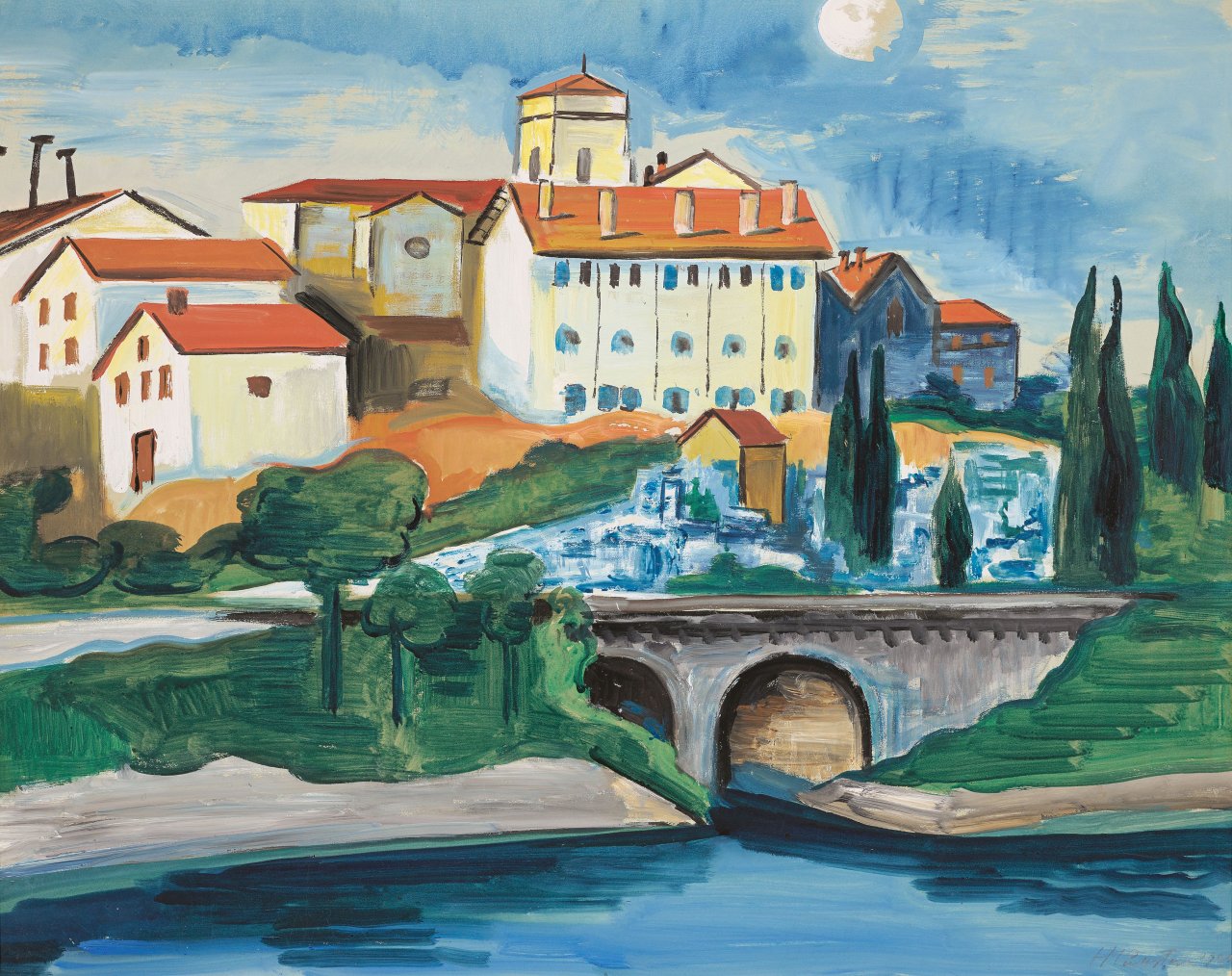 Auf diesem Bild ist das folgende Kunstwerk zu sehen: Max Pechstein. „Saint-Vincent in Hendaye“. 1931.