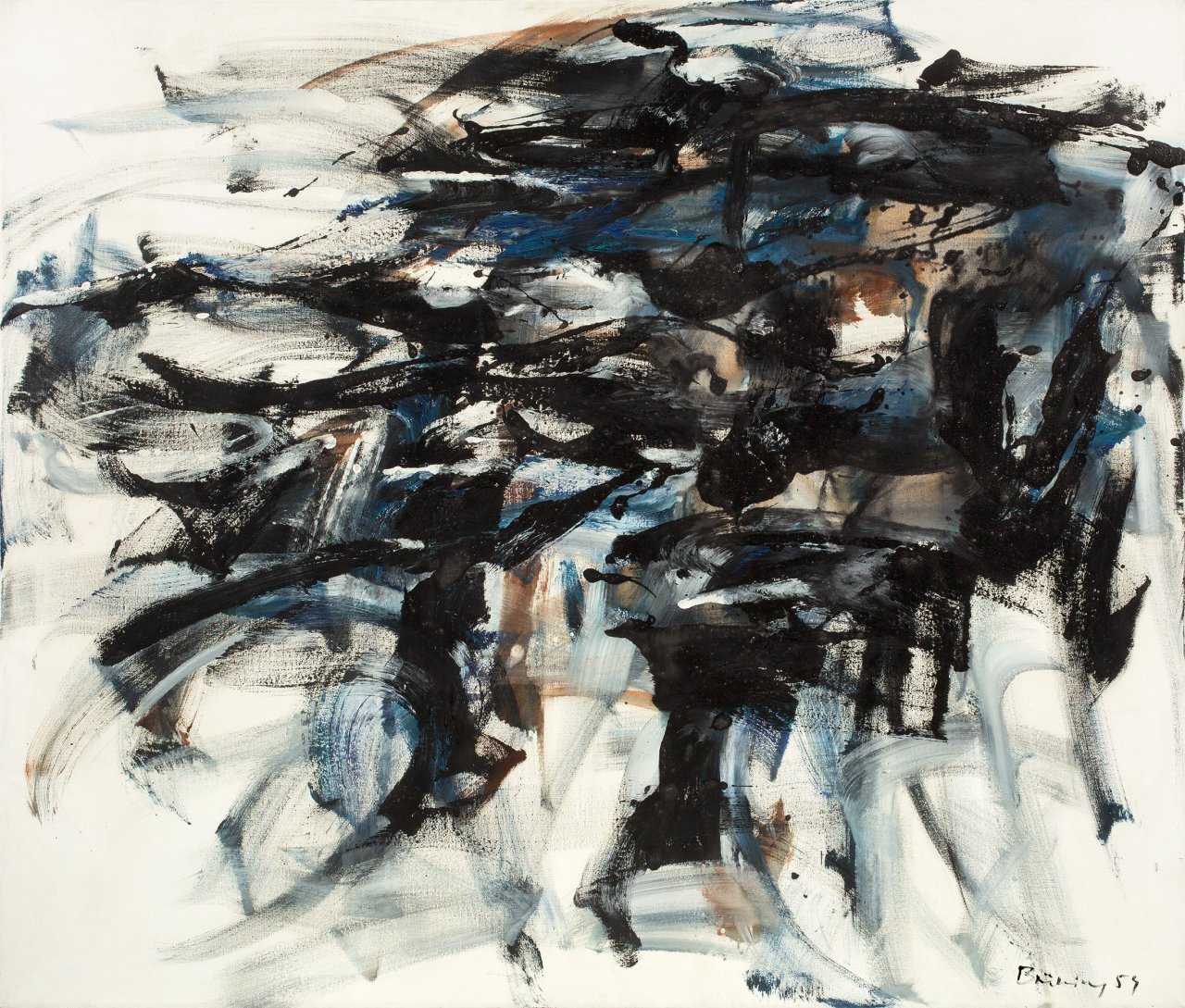 Auf diesem Bild ist das folgende Kunstwerk zu sehen: Peter Brüning. „Nr. 16“. 1959.