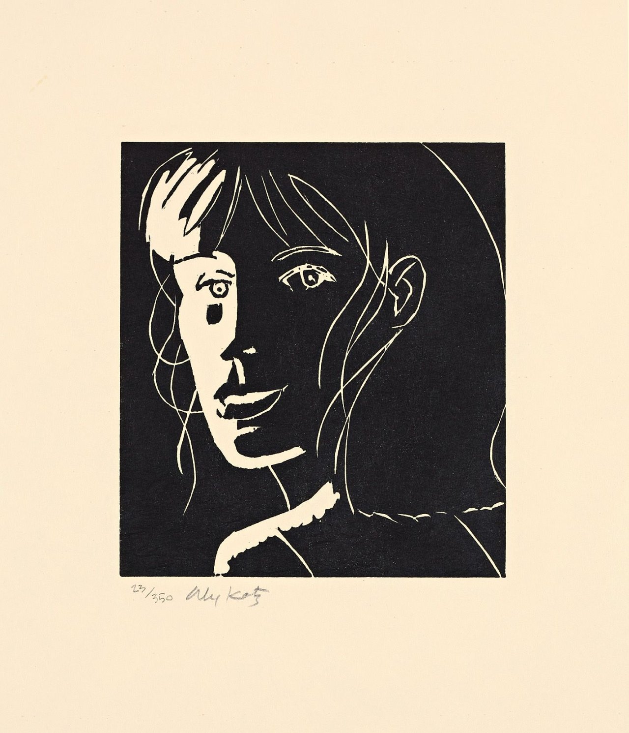 Auf diesem Bild ist das folgende Kunstwerk zu sehen: Alex Katz. „Cecily“. 2002.