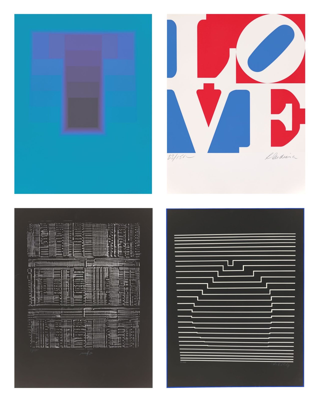 This picture shows the following artwork:  Portfolio. ”MAUSER 1973”. 1973.