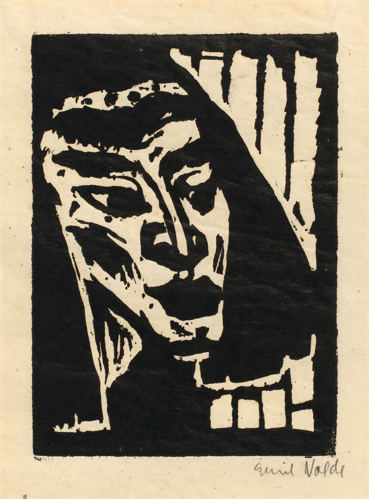 This picture shows the following artwork: Emil Nolde. „Ägypterin I“. 1910.