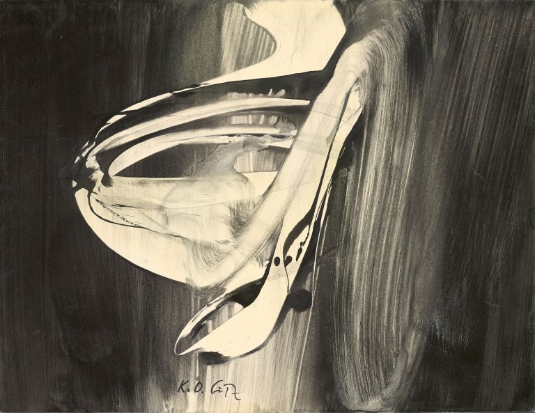 Auf diesem Bild ist das folgende Kunstwerk zu sehen: Karl Otto Götz. Ohne Titel. 1963.
