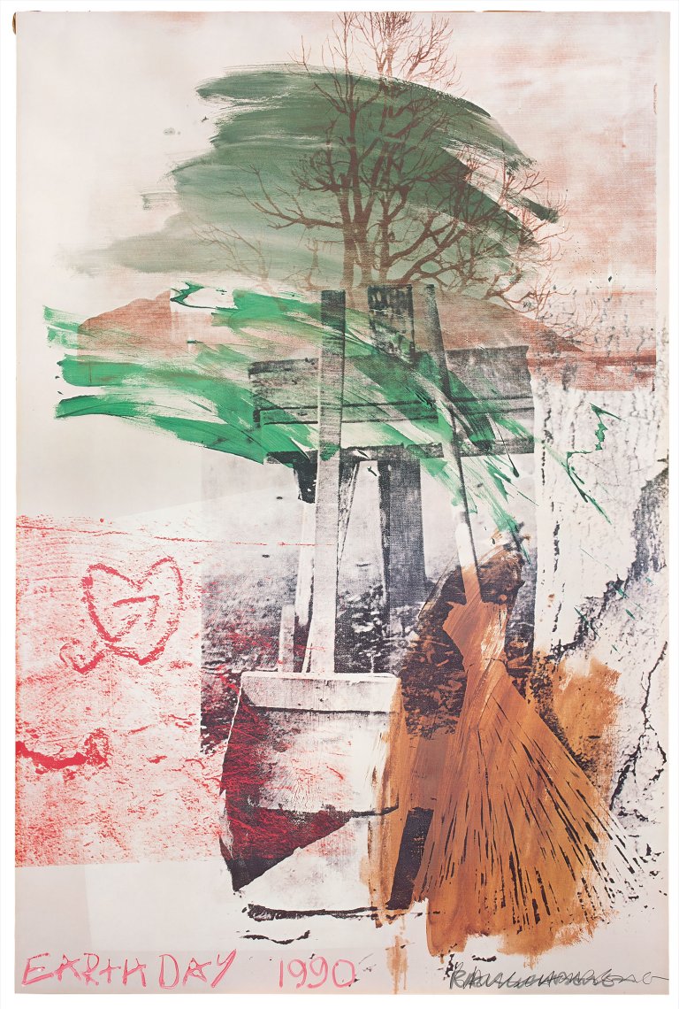 Auf diesem Bild ist das folgende Kunstwerk zu sehen: Robert Rauschenberg. „Earth Day“. 1990.