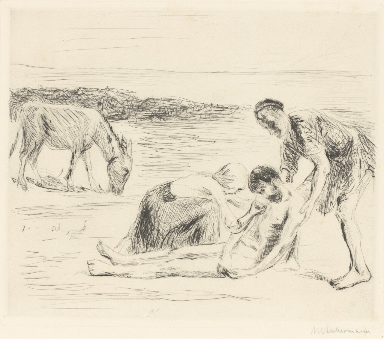 This picture shows the following artwork: Max Liebermann. „Der barmherzige Samariter“. 1910.