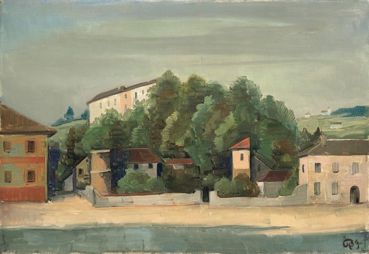 This picture shows the following artwork: Karl Hofer. „Bodensee-Ufer (2)“. 1939.